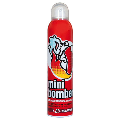 Spray de espuma extintora minibombero