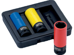 Juego de vasos de impacto 1/2" para ruedas BAHCO BWSS12P3